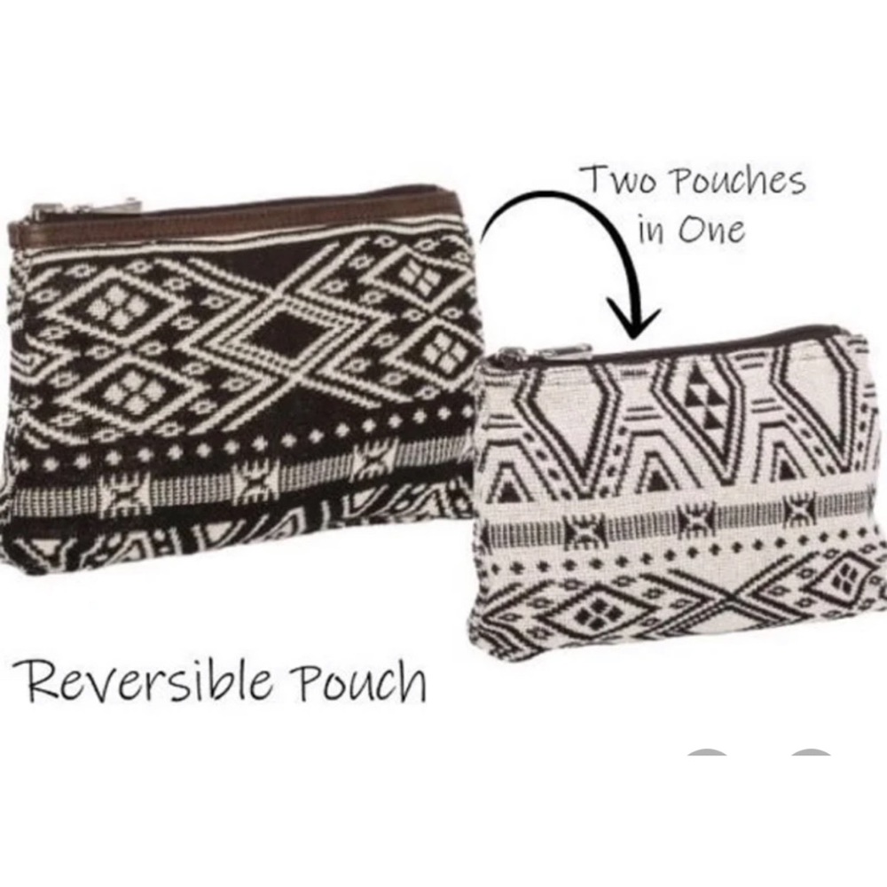 Thirty One Reversible Pouch Rio Weave